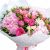 Букет из гортензий и роз "Сластена"
